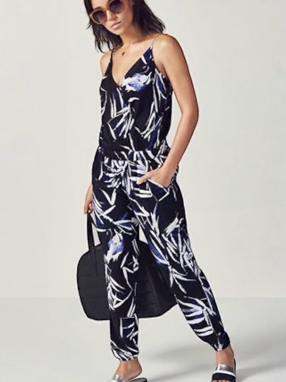 Fabletics Elaine Jumpsuit In "La Palma" Print Size XS